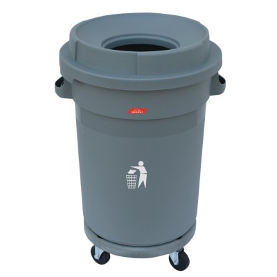 Plastic Drum 80 Ltr. with Wheel Base 